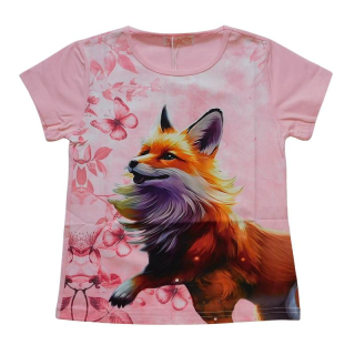 Dívčí funkční tričko Kugo MS7121 světle růžové, vel. 116-146